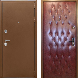 Входная металлическая дверь РД-2354 порошок/экокожа по цене от 13900 рублей