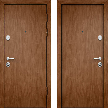 Входная стальная дверь ламинат РД-2142 коричневый