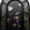 Стальная парадная дверь-арка РД-2438 кованая инсталляция «Восход»