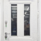 Белая арочная дверь со стеклом РД-2647