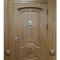 Стальная дверь из массива дерева РД-2347 стукалка из бронзы