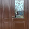 Двустворчатая дверь с термозащитой РД-2629 стекло и ковка