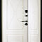 Полуторная дверь с порошковым напылением РД-2118 белая
