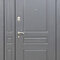 Классическая двухстворчатая дверь МДФ шпон РД-2131 цвет серый