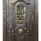 Дверь для парадной с ковкой и декоративным львом РД-2668 термо