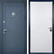 Одностворчатая дверь со стукалкой РД-2644 синее порошковое напыление