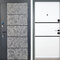 Входная дверь отделка из МДФ серого цвета РД-2620