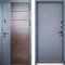 Стальная дверь МДФ панель РД-2515 цвет серый и венге