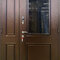 Двухстворчатая дверь антивандальная с окном РД-2485 медь антик