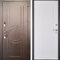 Морозостойкая дверь порошок+МДФ РД-2609 цвет коричневый