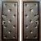Дверь в квартиру с винилискожей с двух сторон РД-2309 цвет коричневый