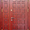 Термостойкая полуторная дверь МДФ РД-2685 красный окрас